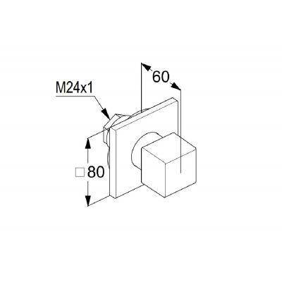 Kludi Decus element zewnętrzny zaworu podtynkowego chrom 548470575