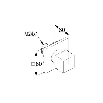 Kludi Decus element zewnętrzny zaworu podtynkowego złoty szczotkowany 54847N075