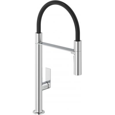 Kludi Qord bateria kuchenna stojąca chrom/czarny 568590575