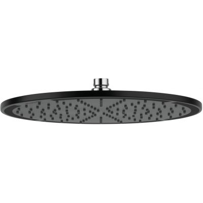 Kludi A-QA deszczownica 25 cm okrągła czarny mat/chrom 6432587-00