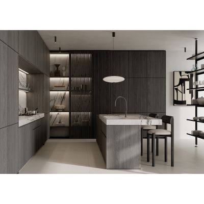 Kludi Reef bateria kuchenna stojąca czarny mat 508516675