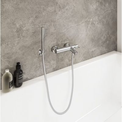 Kronenbach Lima 2.0 bateria wannowo-prysznicowa ścienna chrom 100.1100CRKB