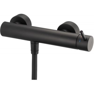 Kronenbach Lima 2.0 Black bateria prysznicowa ścienna czarny mat 100.1220SMKB