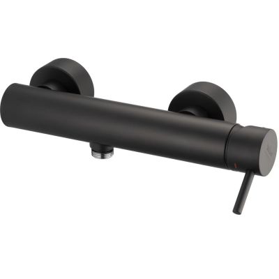 Kronenbach Lima 2.0 Black bateria prysznicowa ścienna czarny mat 100.1220SMKB