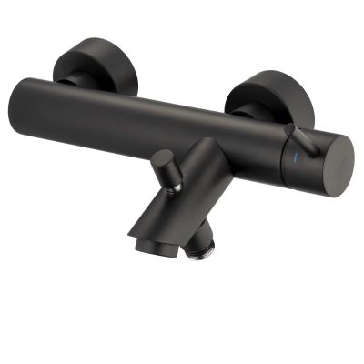 Kronenbach Lima 2.0 Black bateria wannowo-prysznicowa ścienna czarny mat 100.1100SMKB