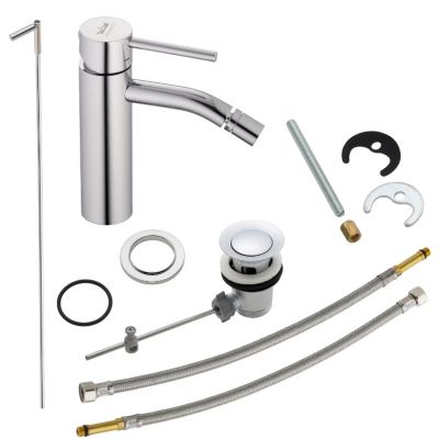 Kronenbach Lima 2.0 bateria bidetowa stojąca chrom 100 1300 CRKB