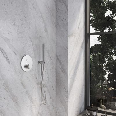 Kronenbach Smart Push bateria prysznicowa podtynkowa stal 19043001ES