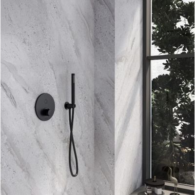 Kronenbach Smart Push bateria prysznicowa podtynkowa czarny mat 19043001SM