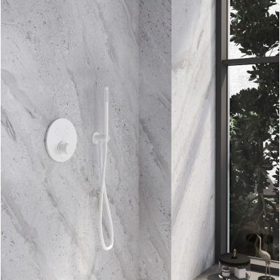 Kronenbach Radia bateria wannowo-prysznicowa podtynkowa biały mat 19043002WM