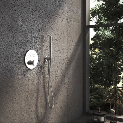 Kronenbach Smart Push bateria wannowo-prysznicowa podtynkowa termostatyczna chrom 19044002CR