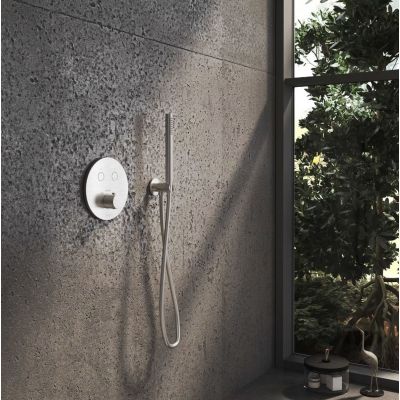 Kronenbach Smart Push bateria wannowo-prysznicowa podtynkowa termostatyczna stal 19044002ES