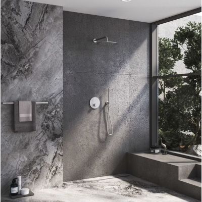 Kronenbach Smart Push bateria wannowo-prysznicowa podtynkowa termostatyczna stal 19044002ES