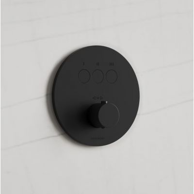 Kronenbach Smart Push bateria wannowo-prysznicowa podtynkowa termostatyczna czarny mat 19044003SM
