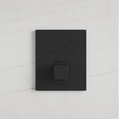 Kronenbach Smart Push bateria wannowo-prysznicowa podtynkowa czarny mat 19045003SM