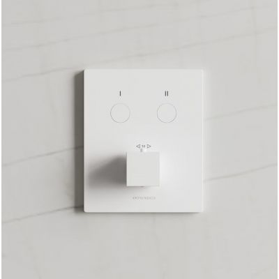 Kronenbach Smart Push bateria wannowo-prysznicowa podtynkowa termostatyczna biały mat 19046002WM