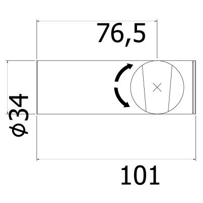 Kronenbach Supra uchwyt prysznicowy stal 27074000ESKB