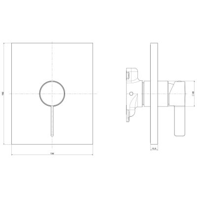 Kronenbach Krona 2.0 bateria prysznicowa podtynkowa chrom 51171010182 KB