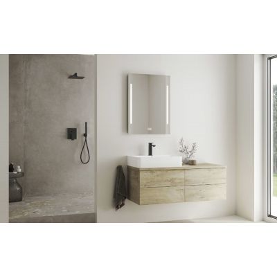 Kronenbach Quara 3.0 Black bateria umywalkowa stojąca czarny mat KB100351C11