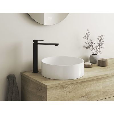 Kronenbach Quara 3.0 Black bateria umywalkowa XXL stojąca wysoka czarny mat KB100354C11