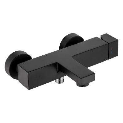 Kronenbach Quara 3.0 Black bateria wannowo-prysznicowa ścienna czarny mat KB100363C11