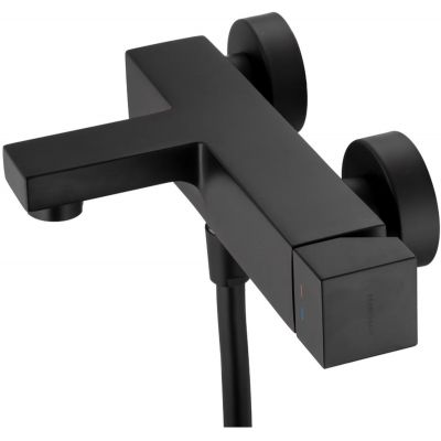 Kronenbach Quara 3.0 Black bateria wannowo-prysznicowa ścienna czarny mat KB100363C11