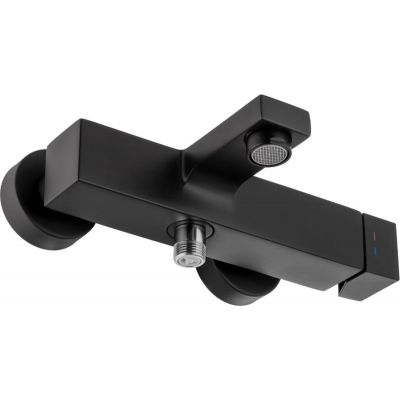 Kronenbach Quara 3.0 Black bateria wannowo-prysznicowa ścienna czarny mat KB100363C11