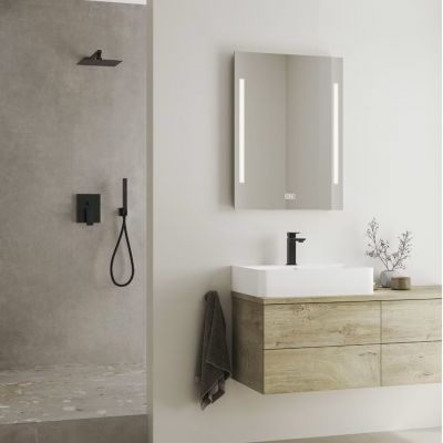 Kronenbach Quara 3.0 Black bateria wannowo-prysznicowa podtynkowa czarny mat KB100364C11