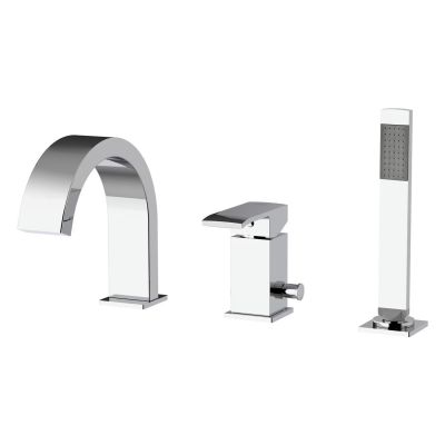 Kronenbach Quara 3.0 bateria wannowo-prysznicowa 3-otworowa chrom KB100366C10