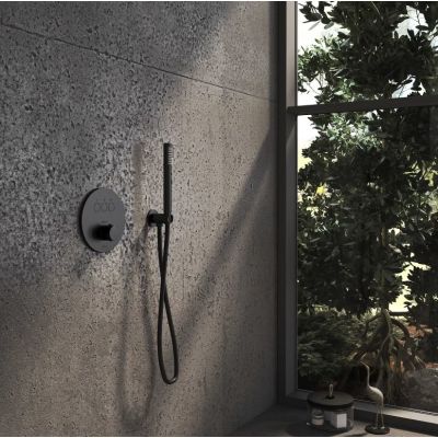 Kronenbach Smart Push bateria wannowo-prysznicowa podtynkowa termostatyczna czarny mat 19044003SM