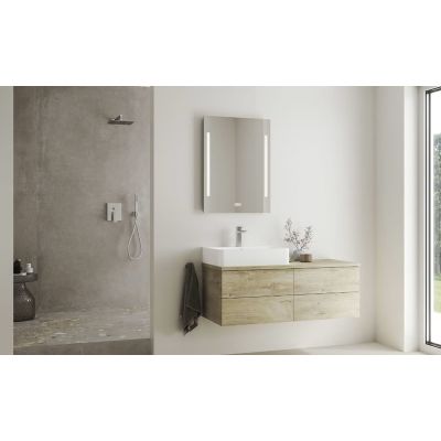 Kronenbach Quara 3.0 bateria umywalkowa stojąca stal KB100351C15