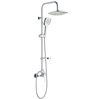 Kuchinox Fiona zestaw prysznicowy ścienny z deszczownicą chrom PKF_00KB