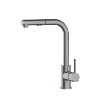 Oltens Myvat bateria kuchenna stojąca z wyciąganą wylewką grafit 35205400