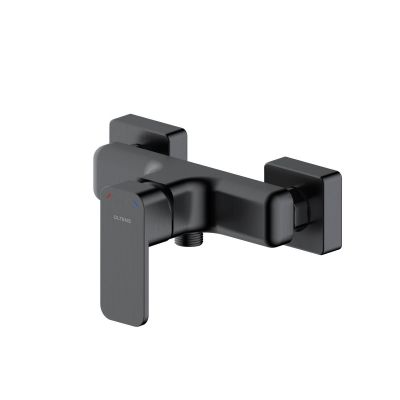 Oltens Hadsel zestaw prysznicowy z baterią prysznicową ścienną grafit 36055400