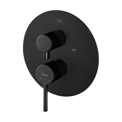 Zestaw Oltens Rann zestaw wannowo-prysznicowy podtynkowy czarny mat 36633300