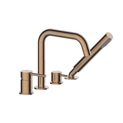 Oltens Molle bateria wannowo-prysznicowa nawannowa miedź szczotkowana 34200610