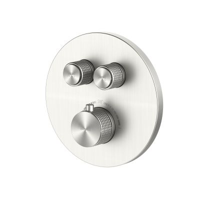 Zestaw Oltens Onega bateria podtynkowa termostatyczna z deszczownicą 30 cm Vindel i kompletem prysznicowym Ume nikiel 36617910