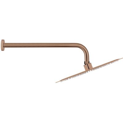 Oltens Vindel deszczownica 30x30 cm okrągła miedź szczotkowana 37006610