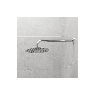 Oltens Vindel Lagan deszczownica 25 cm okrągła z ramieniem ściennym chrom 36012100