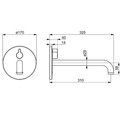 Oras Electra bateria umywalkowa Bluetooth podtynkowa chrom 6615CZ