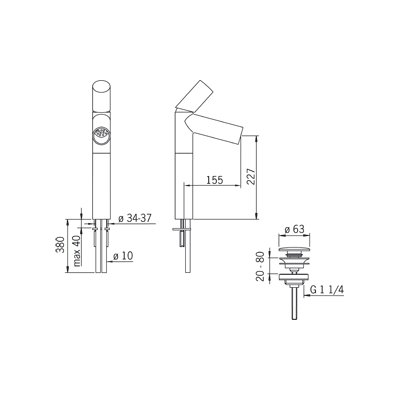 Oras Il Bagno Alessi Dot bateria nablatowa 8601