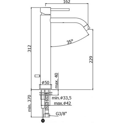 Paffoni Light bateria umywalkowa stojąca biała LIG081BO
