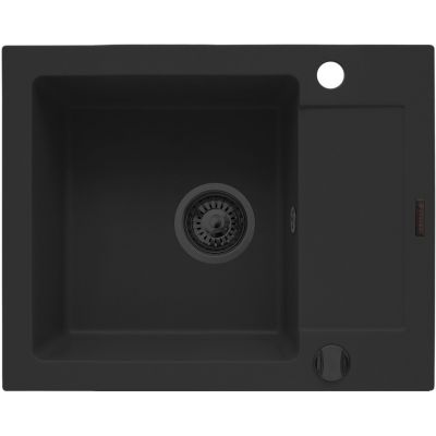 Pyramis Mido zlewozmywak z baterią czarny/czarny 070167602S