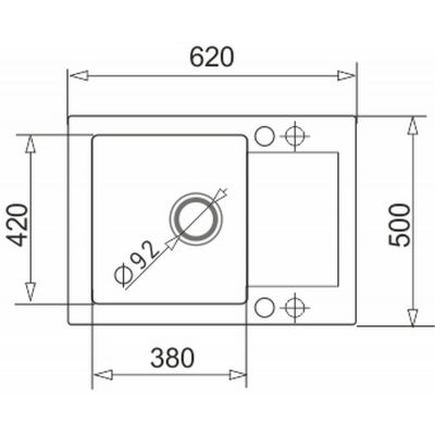 Pyramis Mido zlewozmywak z baterią czarny/czarny 070167602S