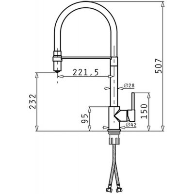 Pyramis Camea zlewozmywak z baterią czarny/czarny 070168402S