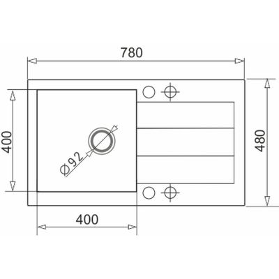 Pyramis Sparta Plus Lux zlewozmywak z baterią czarny/czarny 070175802S