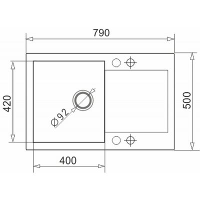 Pyramis Mido zlewozmywak z baterią czarny/czarny 070176502S