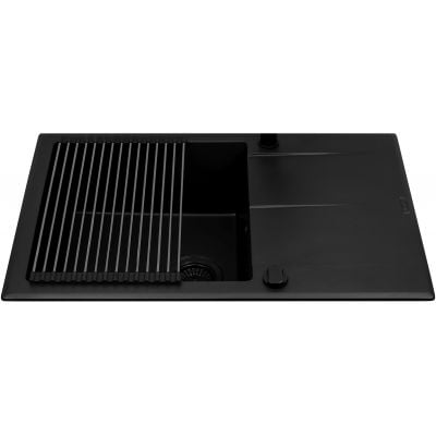 Pyramis Keros zlewozmywak z baterią czarny/czarny 070247001S