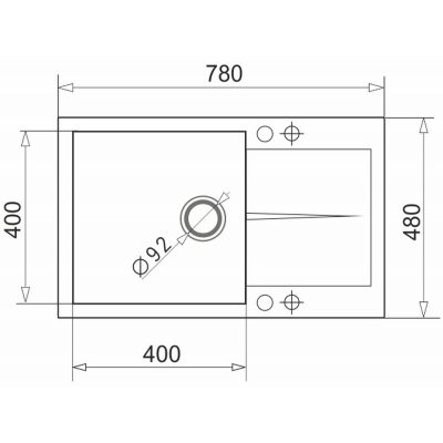 Pyramis Keros zlewozmywak z baterią czarny/czarny 070247001S