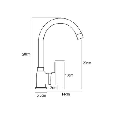 Pyramis Bello bateria kuchenna stojąca chrom 090913801
