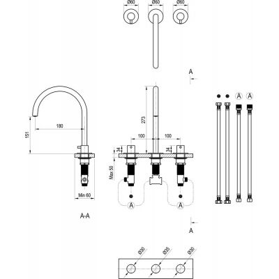 Ravak Espirit bateria umywalkowa stojąca chrom X070195